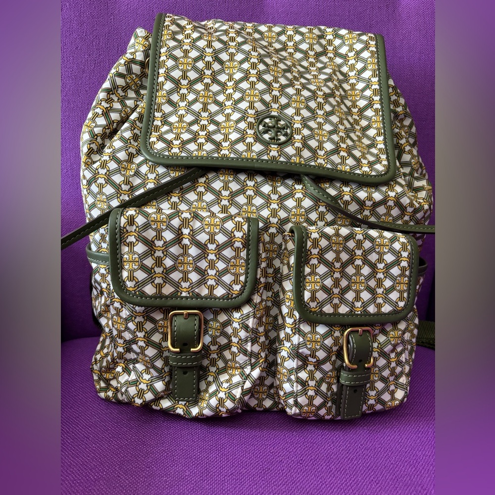 Tory Burch Piper Nylon Flap Backpack